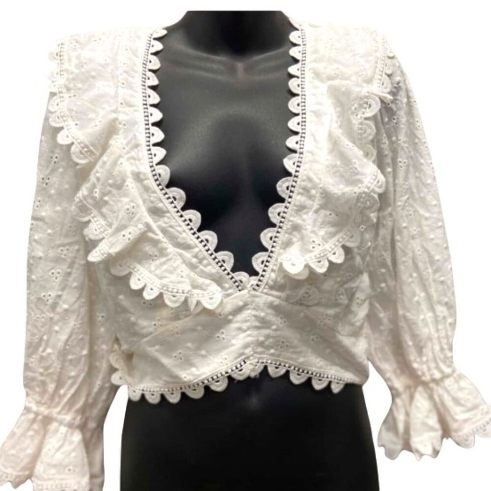 Elegant White Lace Blouse